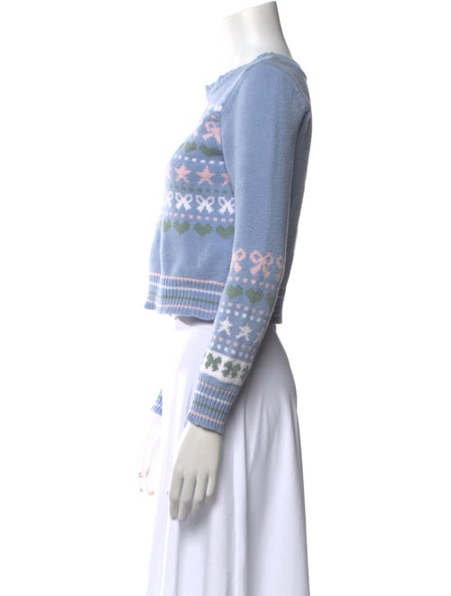 LoveShackFancy Striped Crew Neck Sweater