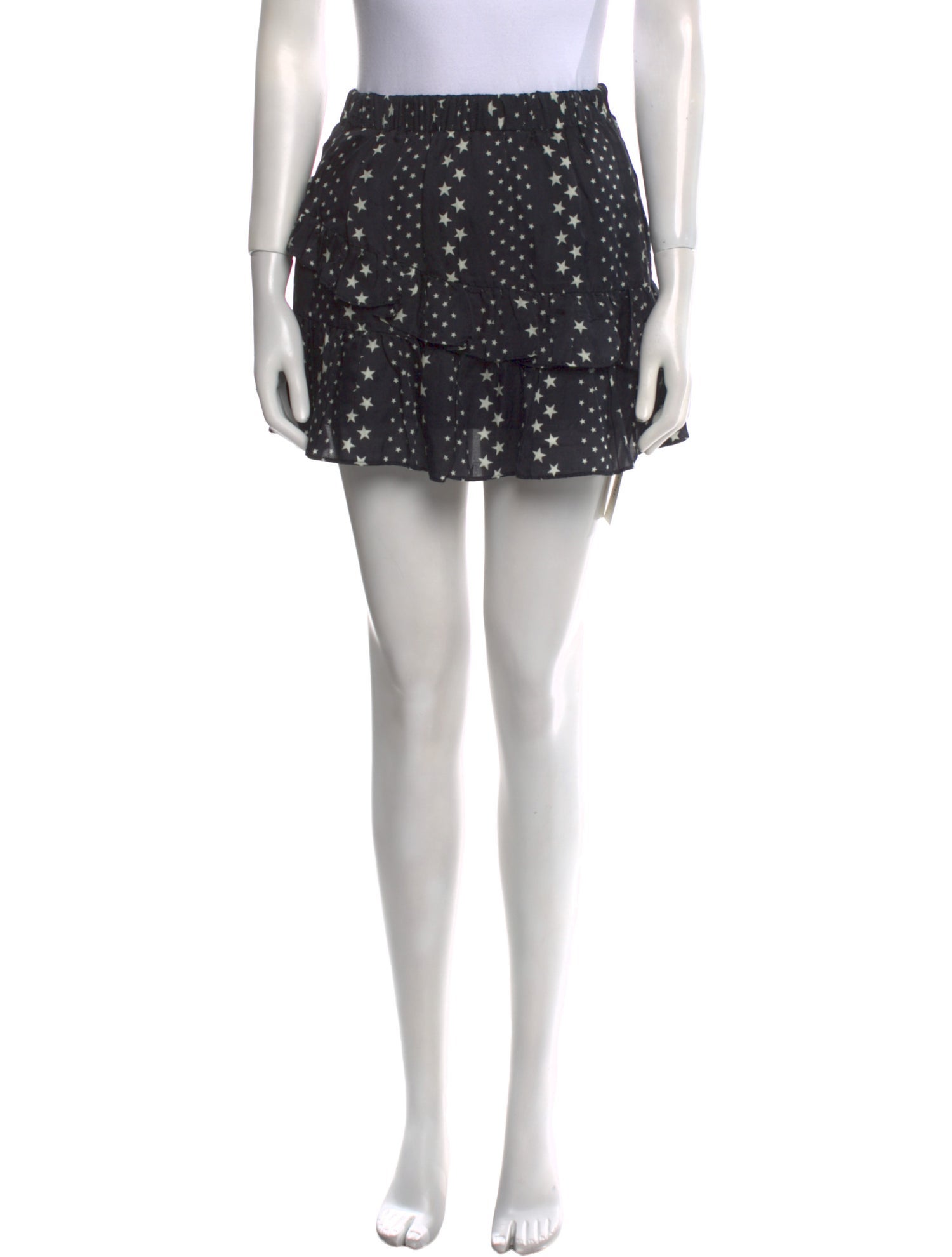 LoveShackFancy Polka Dot Print Mini Skirt