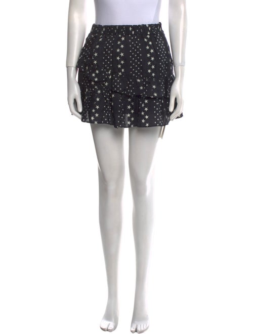 LoveShackFancy Polka Dot Print Mini Skirt