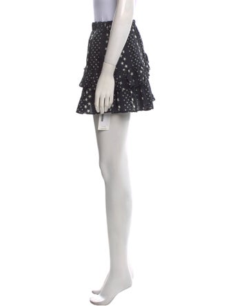 LoveShackFancy Polka Dot Print Mini Skirt