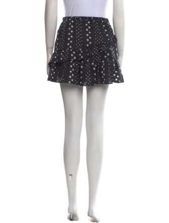 LoveShackFancy Polka Dot Print Mini Skirt