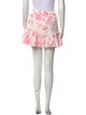 LoveShackFancy Floral Print Mini Skirt