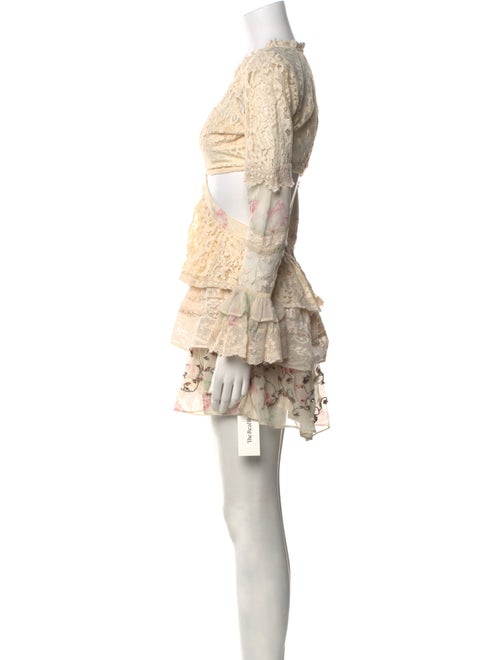 LoveShackFancy Lace Pattern Mini Dress