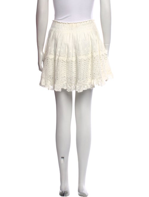LoveShackFancy Lace Pattern Mini Skirt
