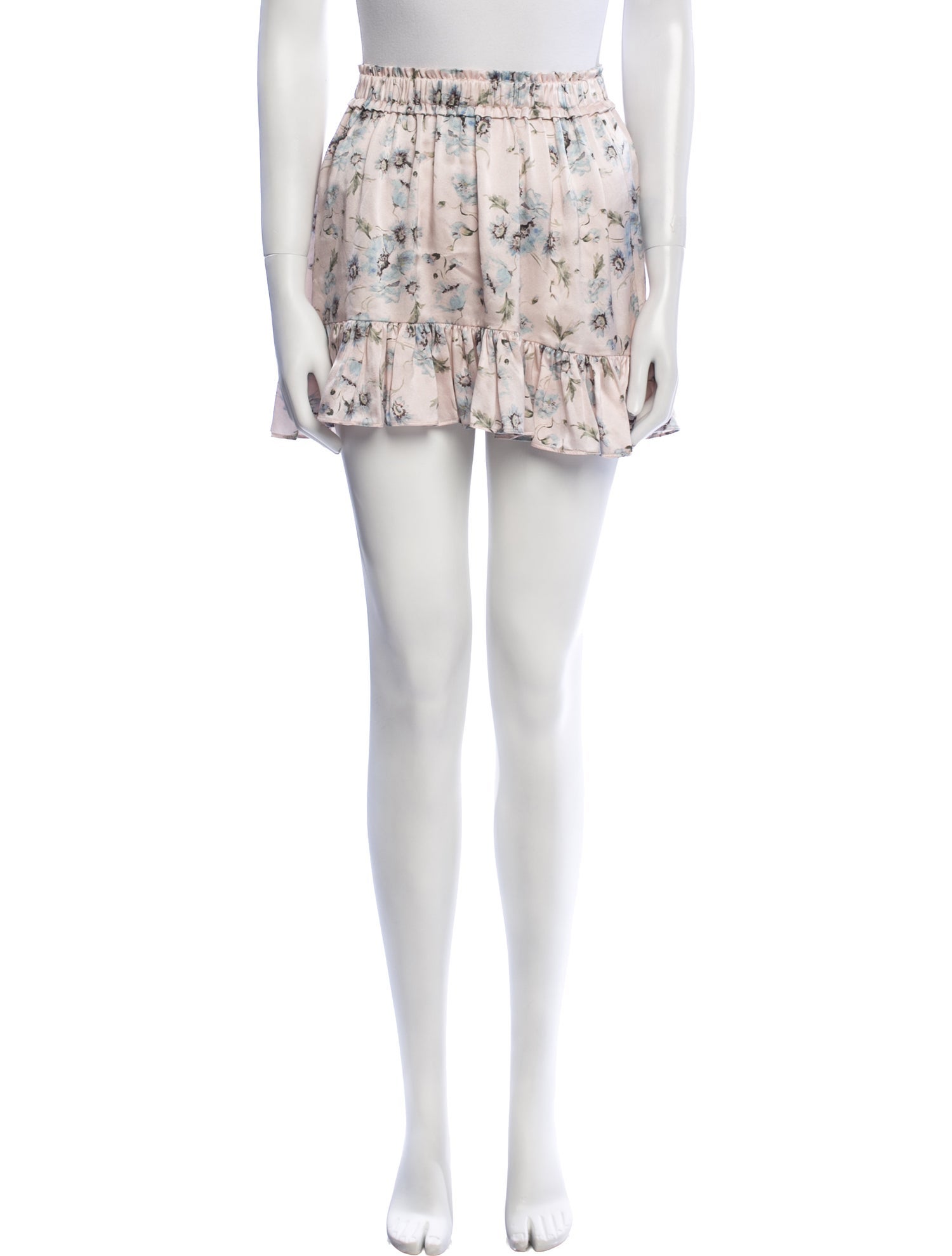 LoveShackFancy Silk Mini Skirt