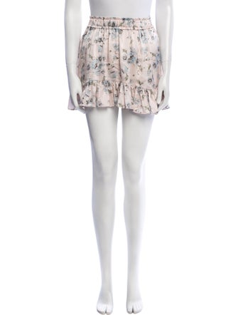 LoveShackFancy Silk Mini Skirt