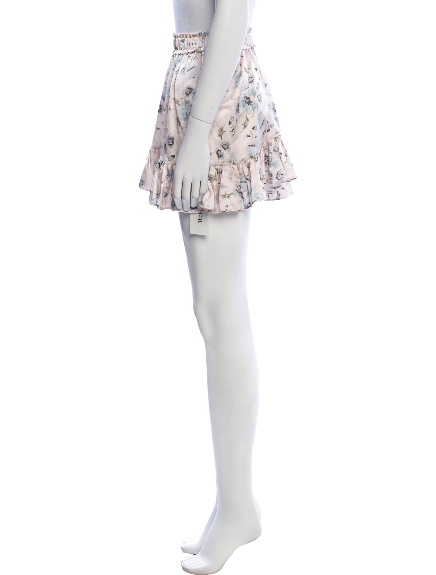 LoveShackFancy Silk Mini Skirt