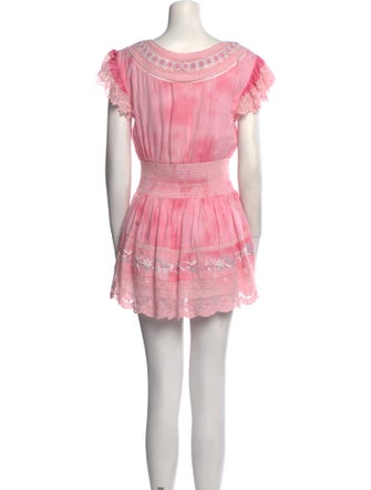 LoveShackFancy Printed Mini Dress