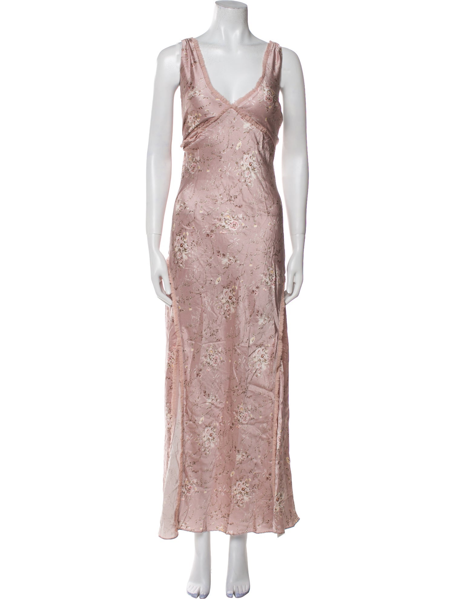 LoveShackFancy Silk Long Dress