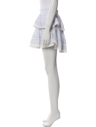 LoveShackFancy Striped Mini Skirt