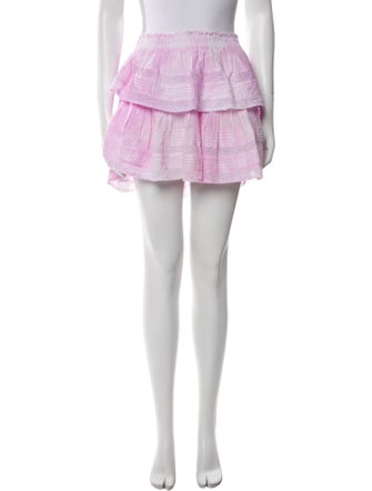 LoveShackFancy Tie-Dye Print Mini Skirt