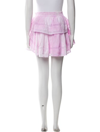 LoveShackFancy Tie-Dye Print Mini Skirt