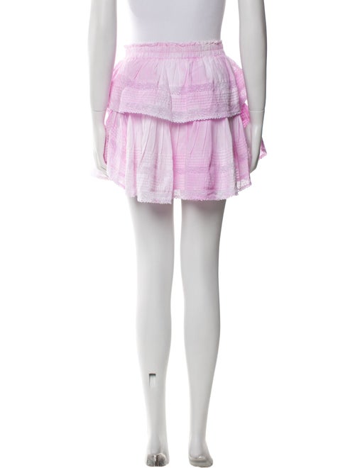 LoveShackFancy Tie-Dye Print Mini Skirt