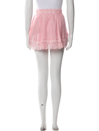 LoveShackFancy Lace Pattern Mini Skirt