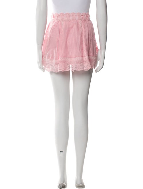 LoveShackFancy Lace Pattern Mini Skirt