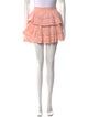 LoveShackFancy Embroidered Accent Mini Skirt