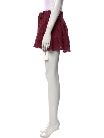 LoveShackFancy Raw-Edge Trim Mini Skirt