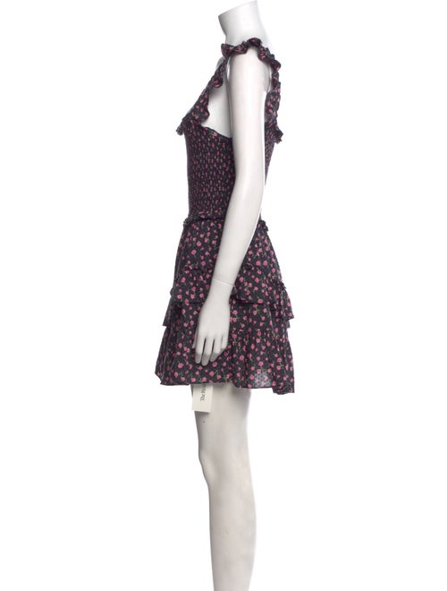 LoveShackFancy Floral Print Mini Dress