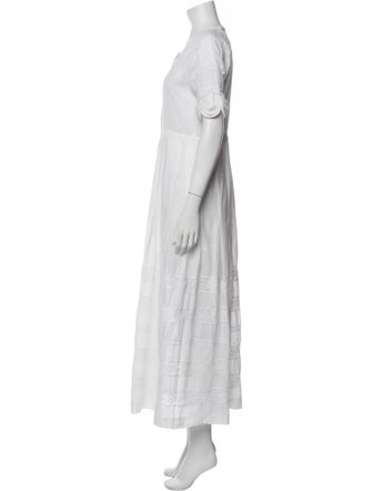 LoveShackFancy Scoop Neck Long Dress