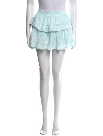 LoveShackFancy Ruffle Embellishment Mini Skirt
