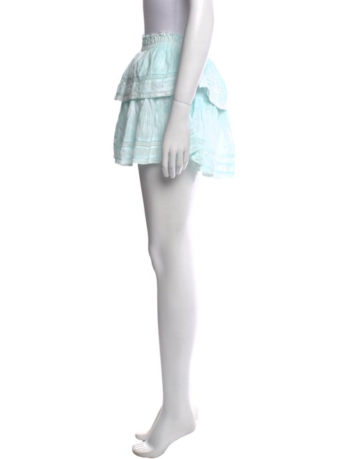 LoveShackFancy Ruffle Embellishment Mini Skirt