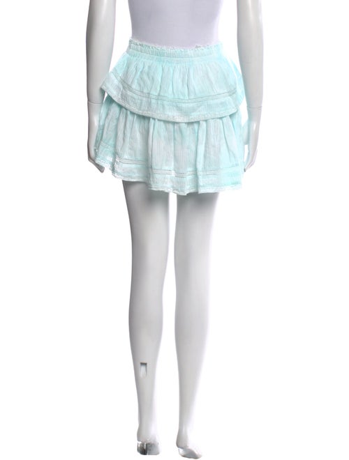 LoveShackFancy Ruffle Embellishment Mini Skirt