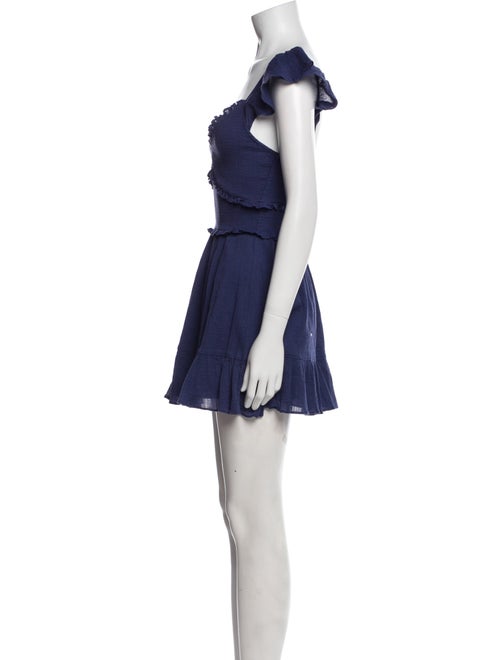 LoveShackFancy Off-The-Shoulder Mini Dress