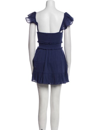 LoveShackFancy Off-The-Shoulder Mini Dress