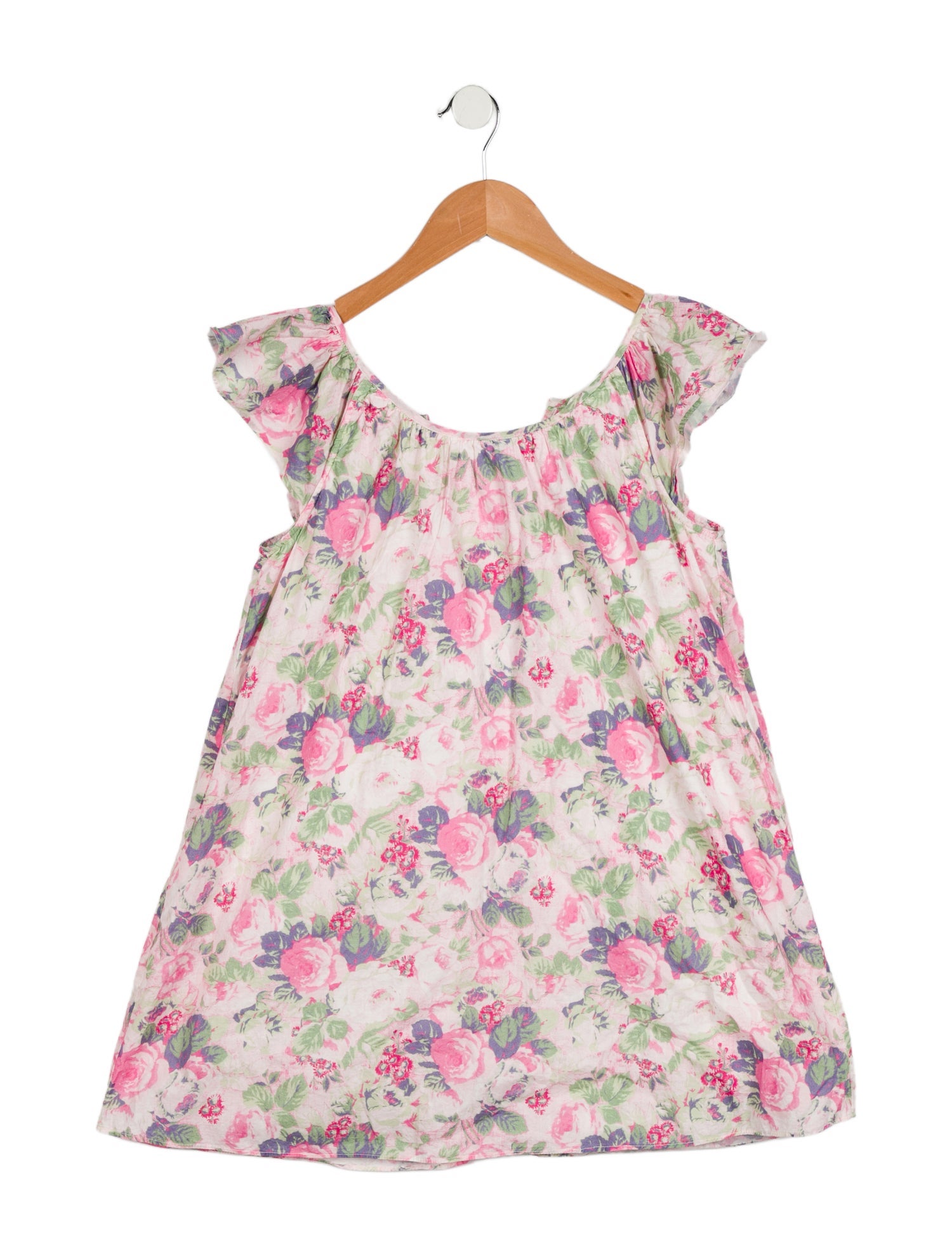 LoveShackFancy Girls' Floral Print Dress