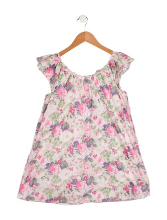 LoveShackFancy Girls' Floral Print Dress