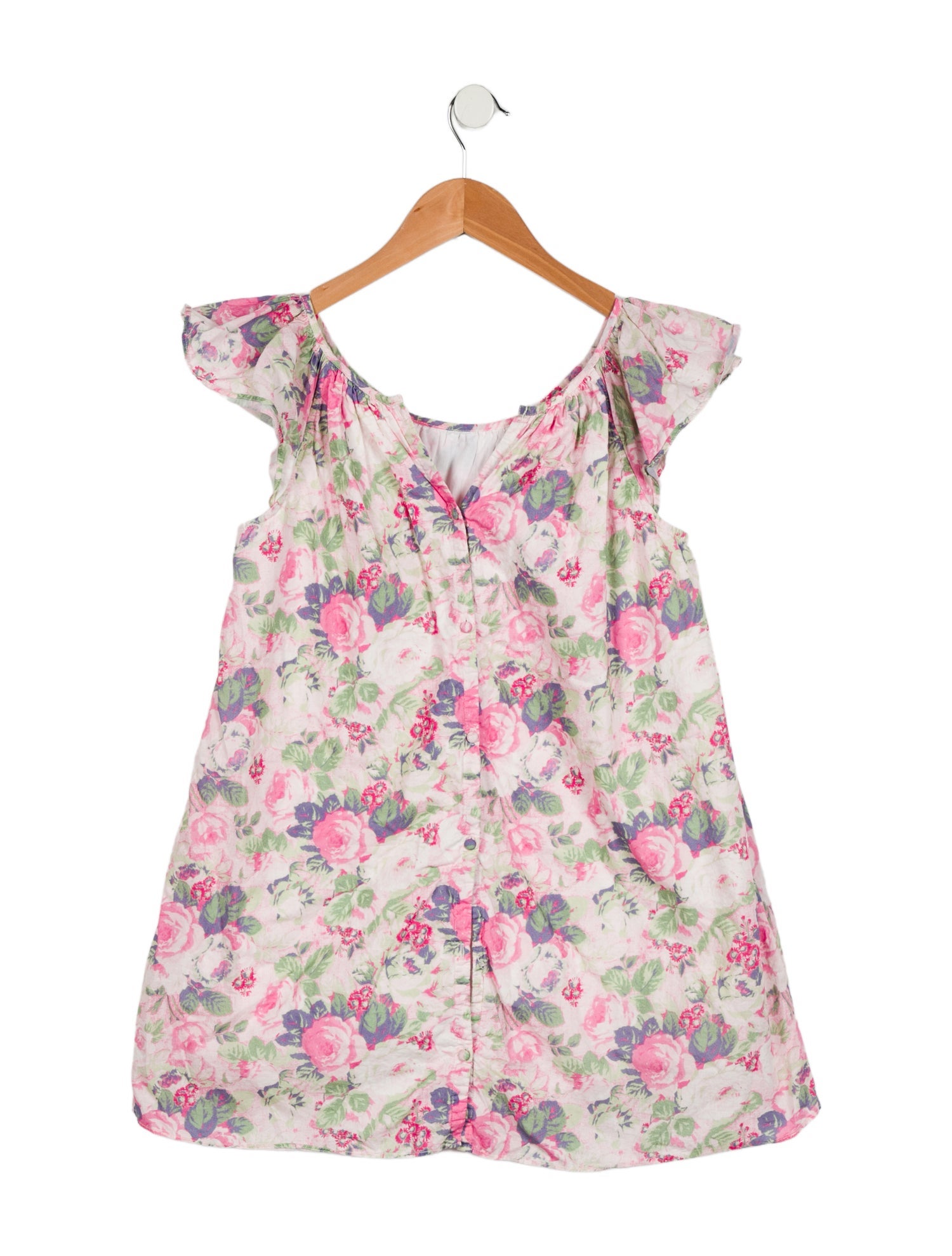 LoveShackFancy Girls' Floral Print Dress