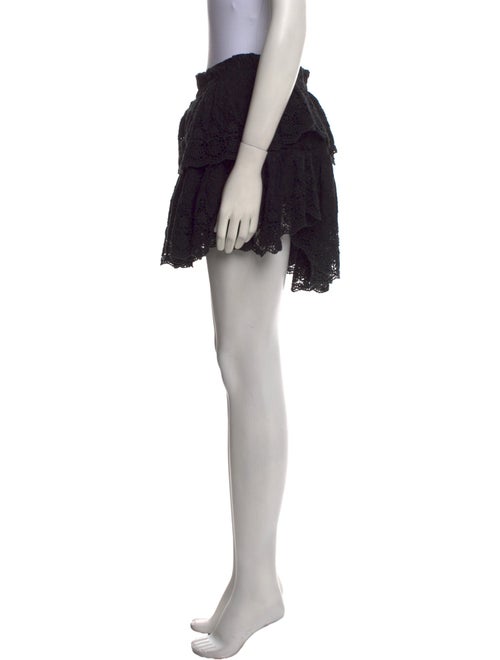 LoveShackFancy Ruffle Embellishment Mini Skirt