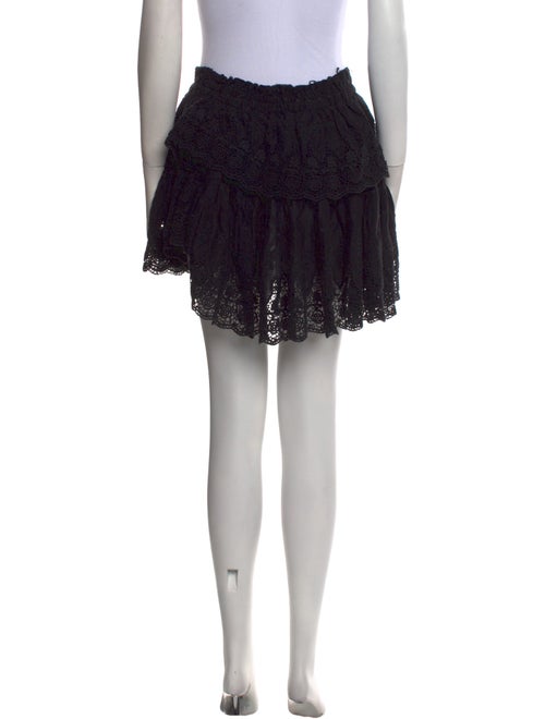 LoveShackFancy Ruffle Embellishment Mini Skirt