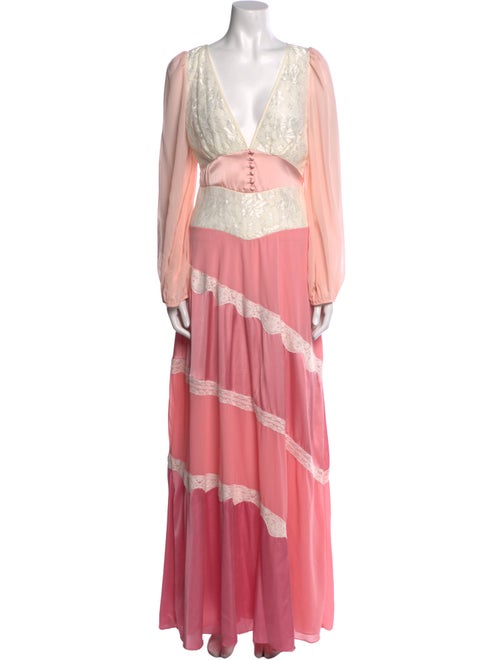 LoveShackFancy Printed Long Dress