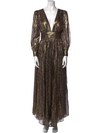 LoveShackFancy Silk Long Dress