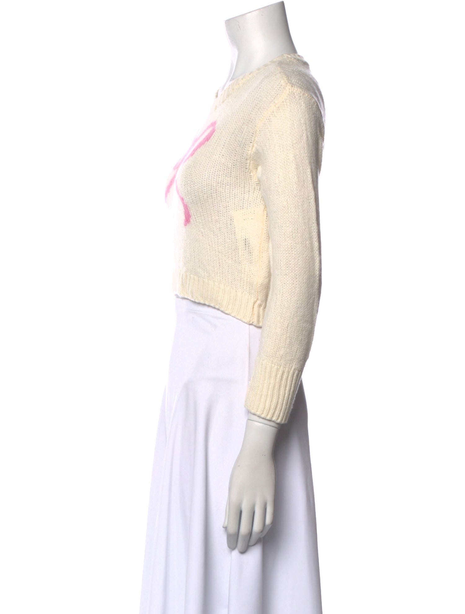 LoveShackFancy Wool Graphic Print Sweater