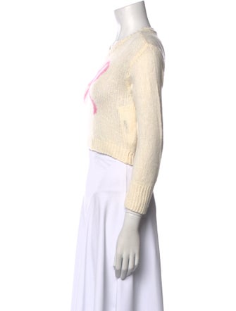 LoveShackFancy Wool Graphic Print Sweater