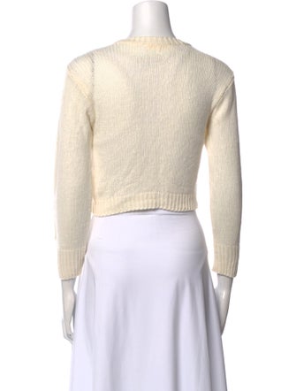 LoveShackFancy Wool Graphic Print Sweater