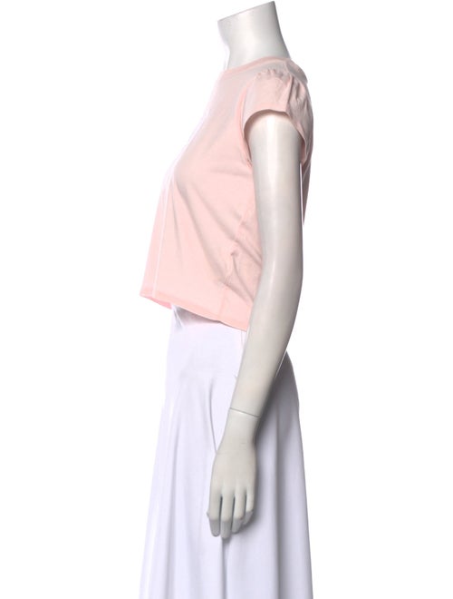 LoveShackFancy Graphic Print Scoop Neck Crop Top