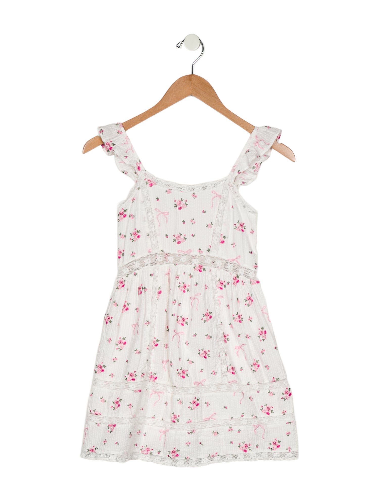 LoveShackFancy Girls' Floral Sleeveless Dress
