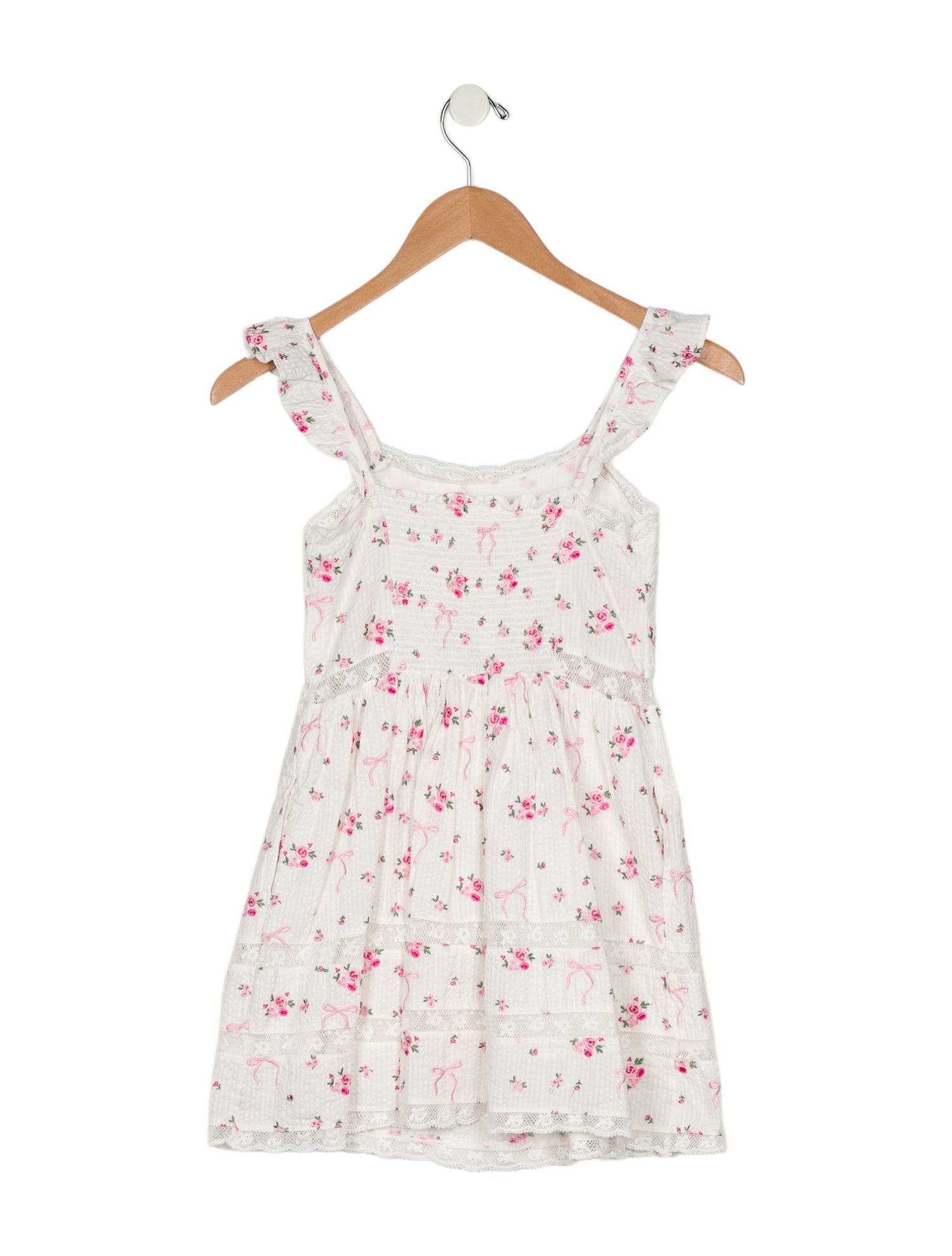LoveShackFancy Girls' Floral Sleeveless Dress