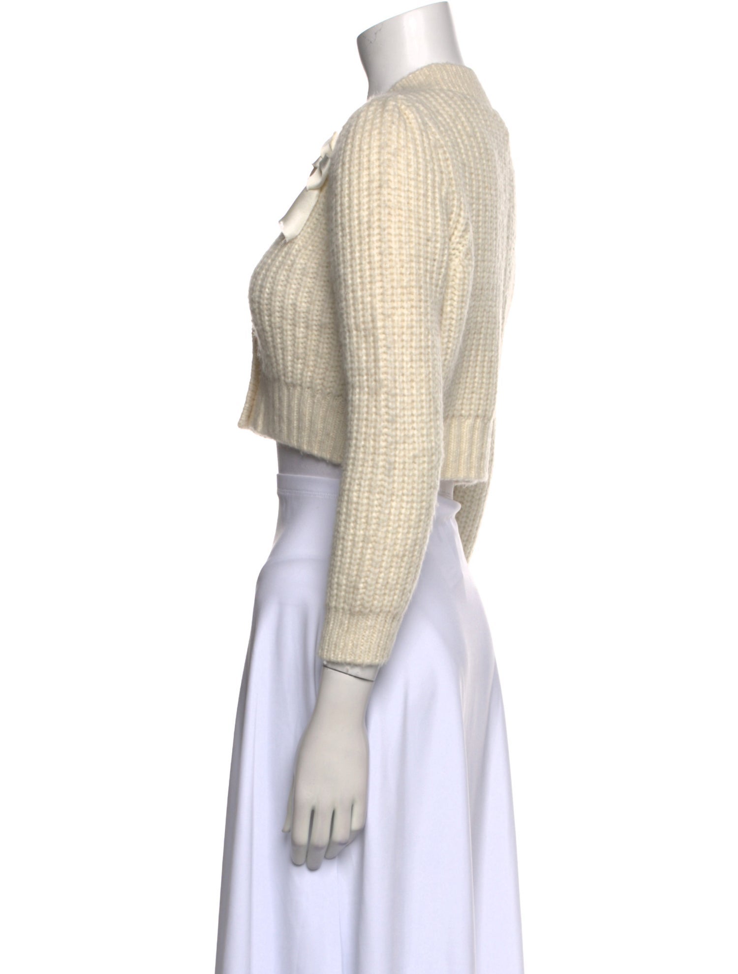 LoveShackFancy Alpaca V-Neck Sweater