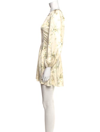 LoveShackFancy Floral Print Mini Dress