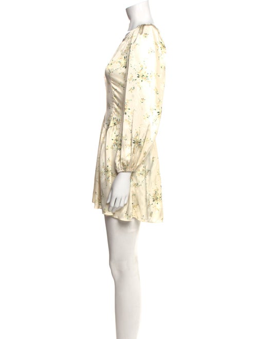 LoveShackFancy Floral Print Mini Dress