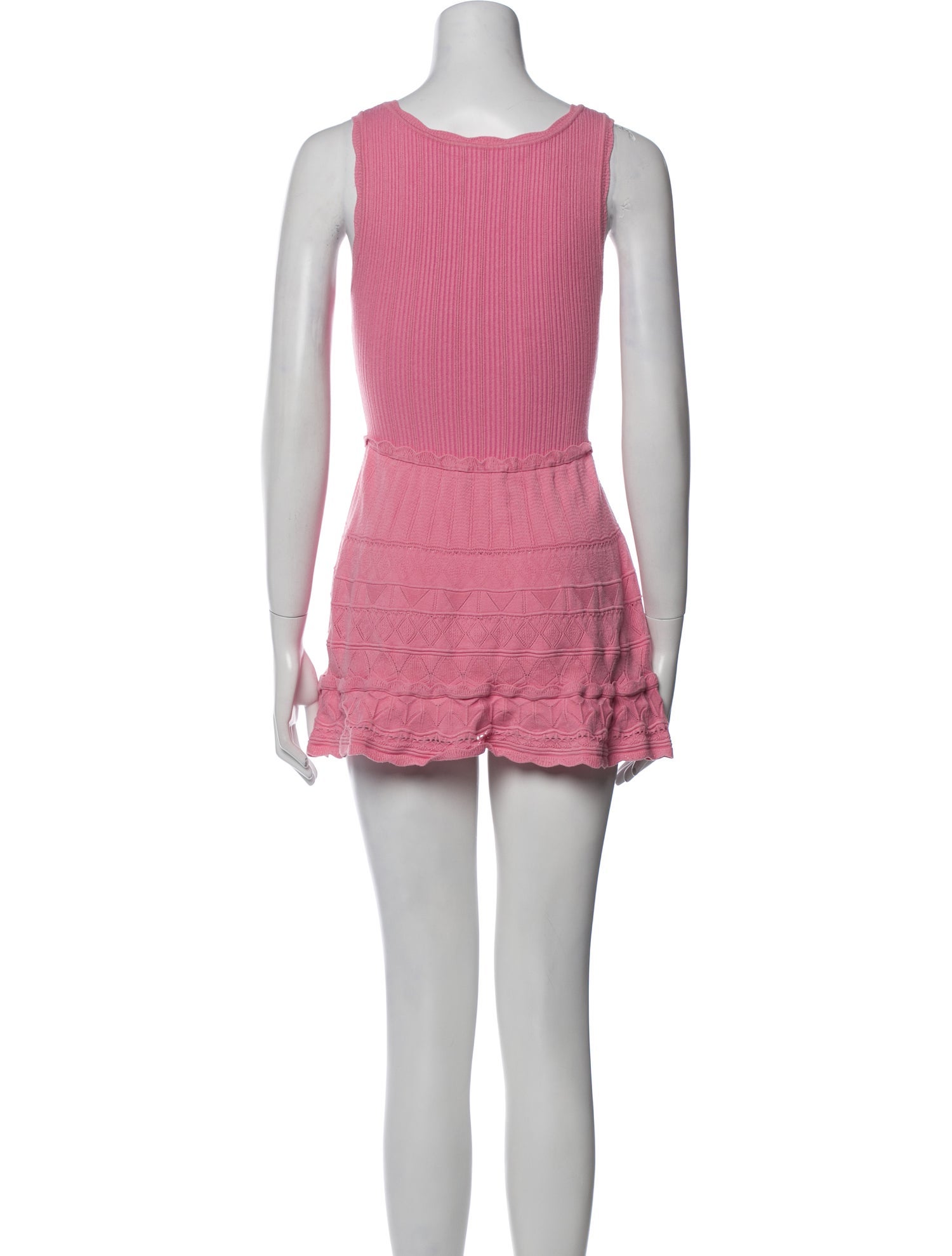 LoveShackFancy Scoop Neck Mini Dress