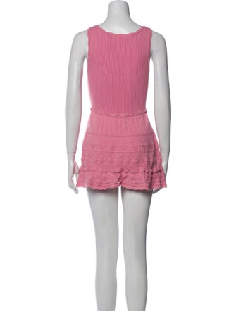 LoveShackFancy Scoop Neck Mini Dress