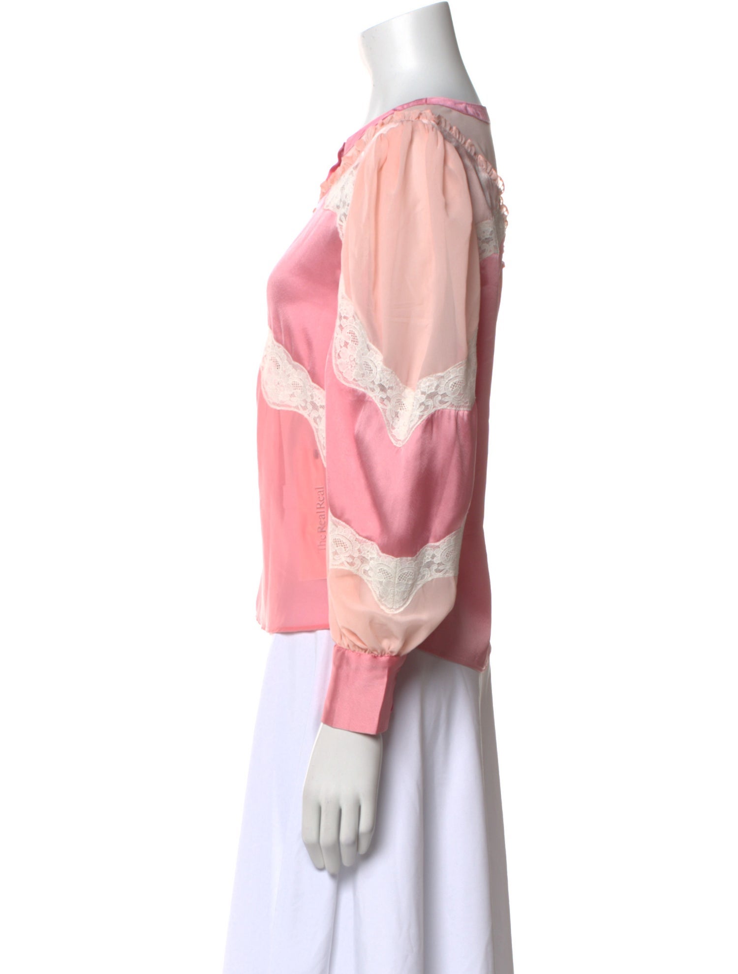 LoveShackFancy Crew Neck Long Sleeve Blouse w/ Tags