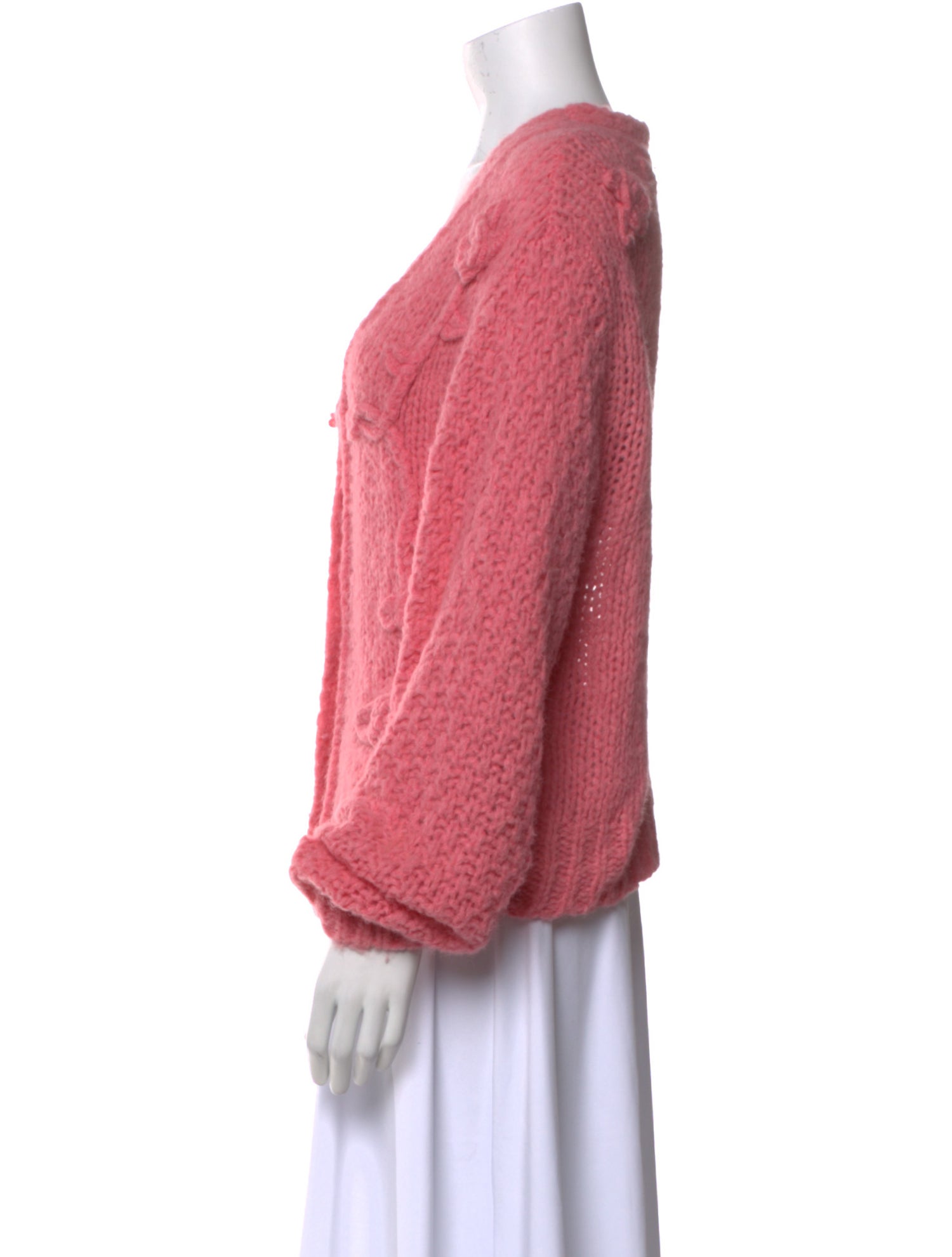 LoveShackFancy Alpaca V-Neck Sweater