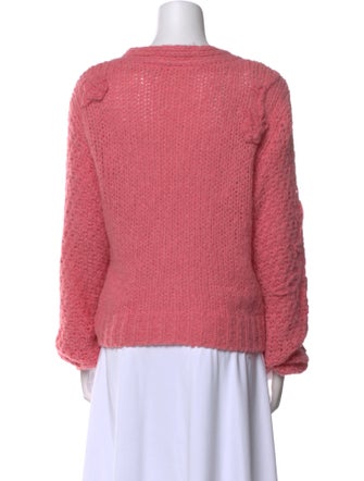LoveShackFancy Alpaca V-Neck Sweater