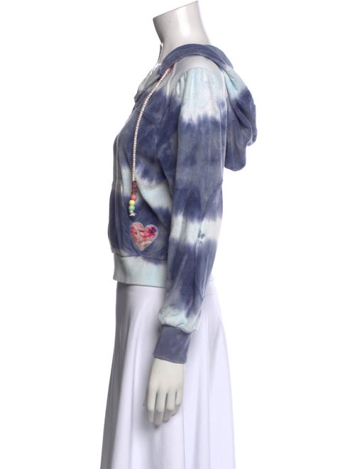 LoveShackFancy Tie-Dye Print V-Neck Blouse